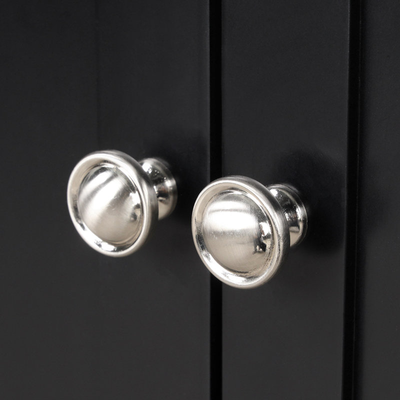 Meuble-lavabo autoportant de 24 po avec lavabo en céramique, Noir, noir, noir, noir, Argent argent