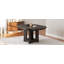 Table de salle à manger extensible en bois massif rustique avec rallonge de 16 pouces-124948357