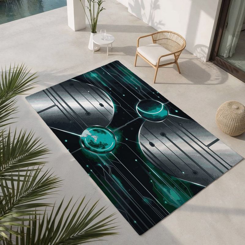 Tapis intérieur et extérieur Stellar Axis, Rectangle 9 pi x 12 pi