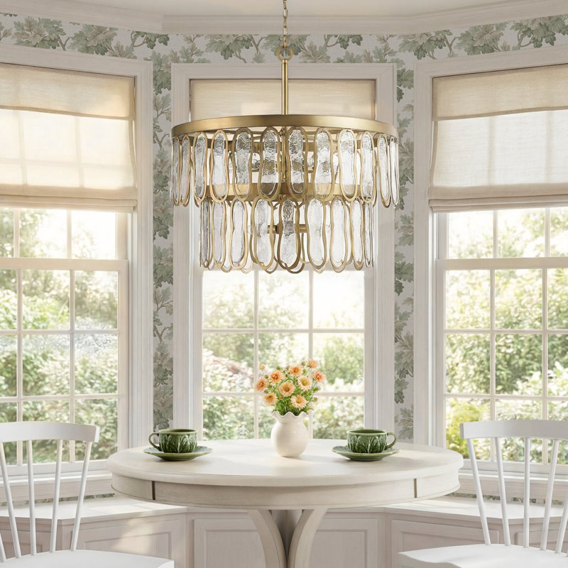 Stasia 9 - Light Antique Brass Unique/Statement Pendant