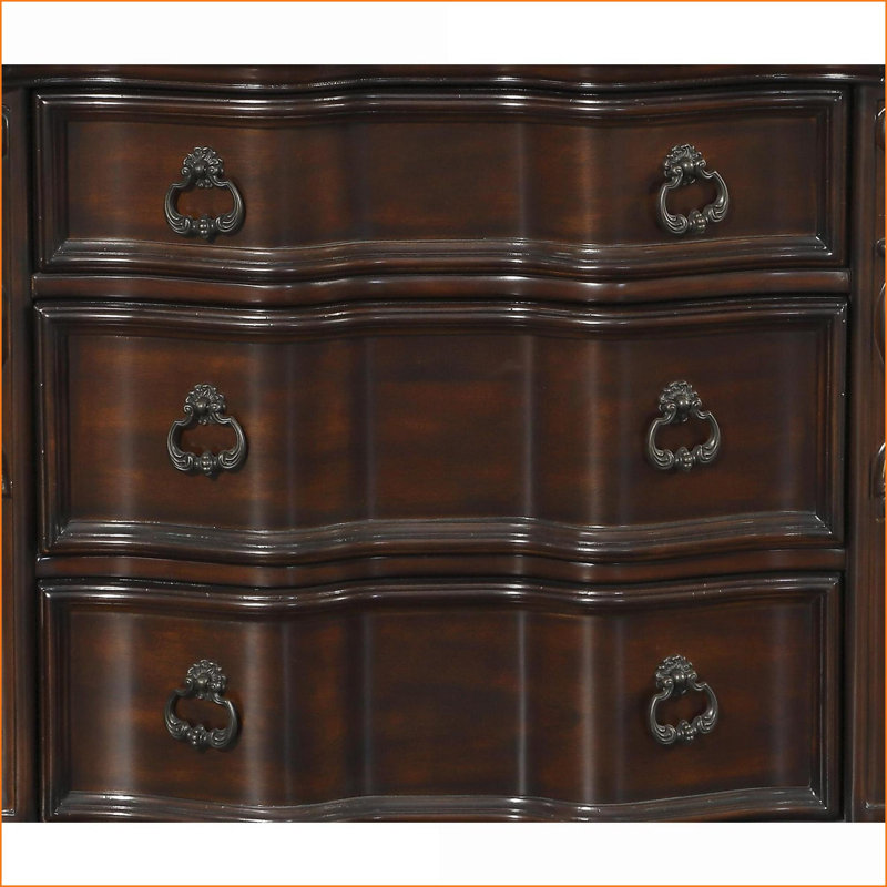 Table de chevet 3 tiroirs Traditional