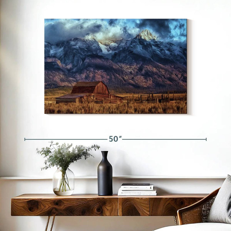 Lilie Mormon Barn en automne, H 26 po x l 39 po