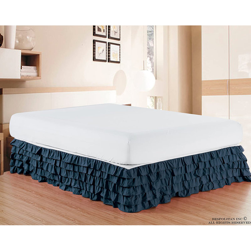 Bed Skirt, Navy, Full/Double