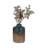 Modern Two-Tone Table Vase for Tabletops - Terracotta Flower Vase Accent for Kitchen Counter, Office, and Home Decor - Blue & Ivory-1011338517