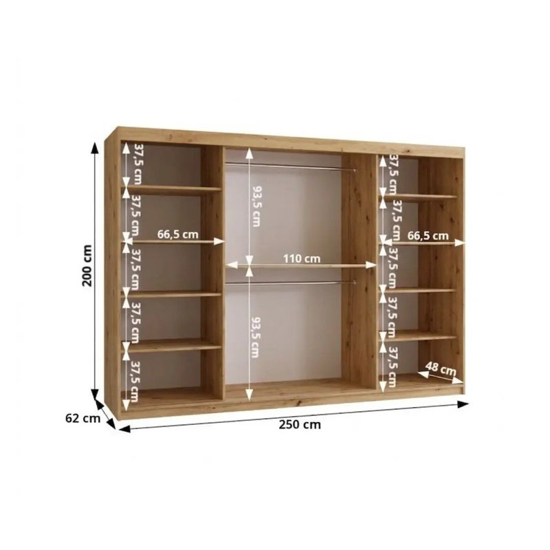 Bergetta Laminate Board Wardrobe