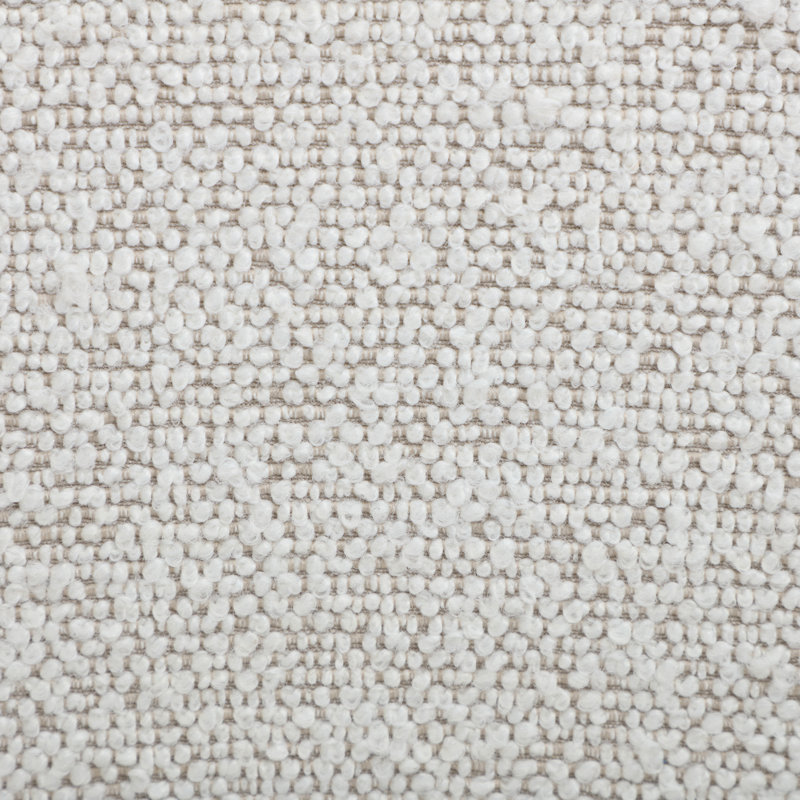 Fauteuil pivotant avec base en bois massif, Beige Boucle