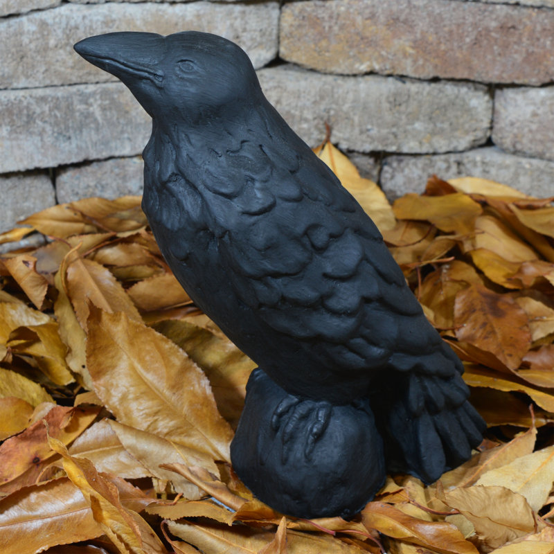 Animals Weather Resistant Concrete / Cement Garden Statue, Black