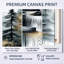 Chamberlin IV gris doré - impressions sur toile tropicales, art mural encadré-672764025-672764027