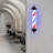 40" Rotating Barber LED Light