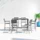 Lysa 59'' Rectangular 6 - Person Outdoor Dining Set with Cushions
