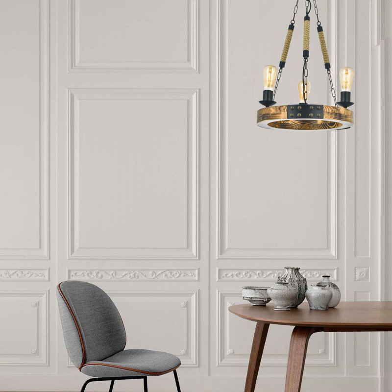 Messer 3 - Light Bulb Pendant, Brown