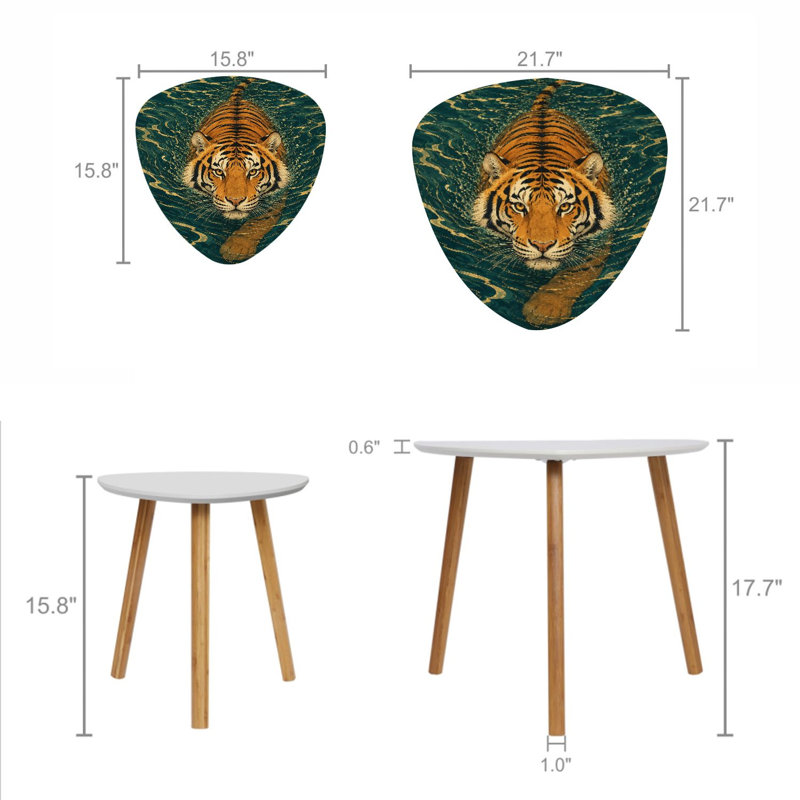 Ensemble de 2 tables basses gigognes Triangle Nest