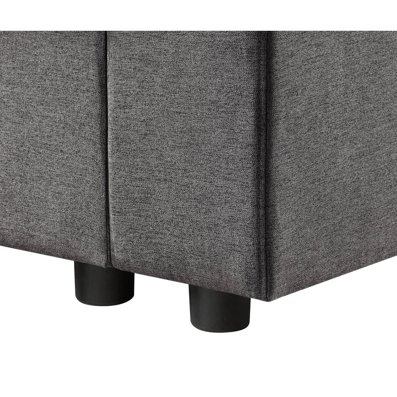 Edwin U-Shape Linen Sectional Sofa with Left-Facing Chaise