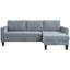 Canapé modulaire réversible avec méridienne de rangement-121104401