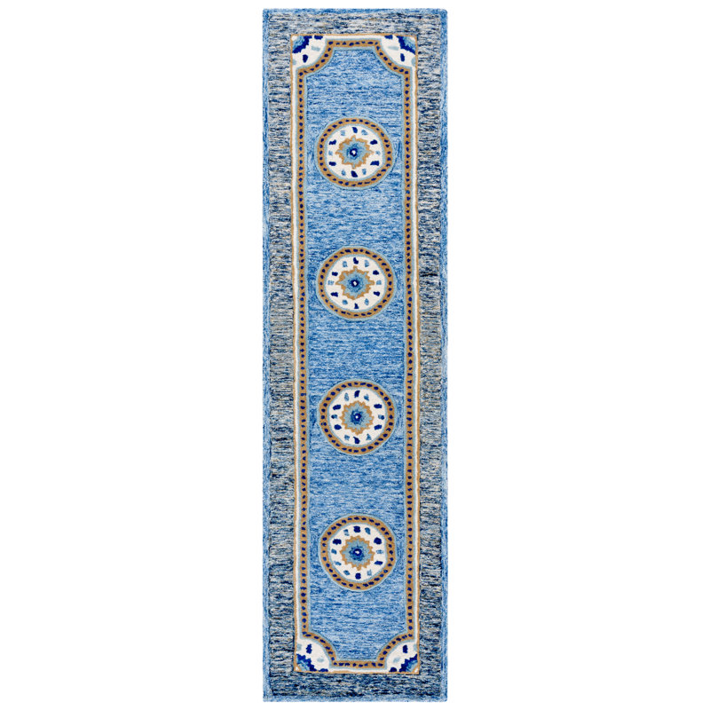 Metro 708 Hand Tufted 80% Wool; 20% Cotton Geometric Rug, Runner 2'3" x 9'