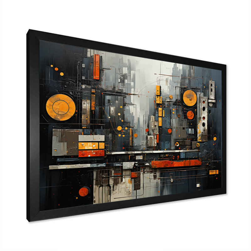 " Urban Rhythms ", Black Single Picture Framed, 30" H x 40" W x 1.5" D