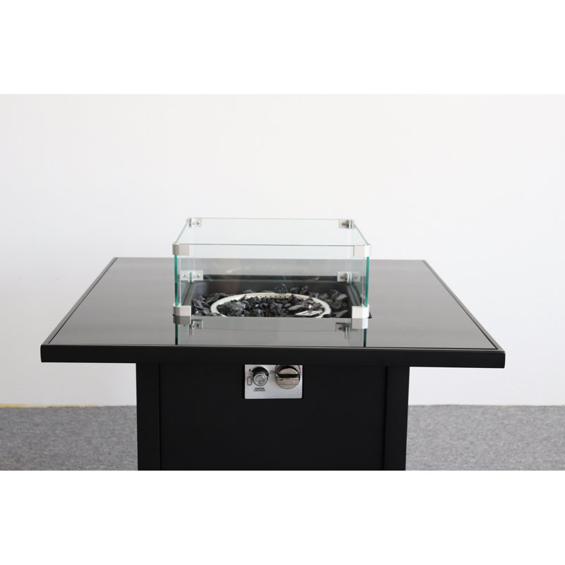 30" Metal Fire Pit, Black - 40,000 To Make Your Nights Warm Fireplace With Hidden Compartment Flame