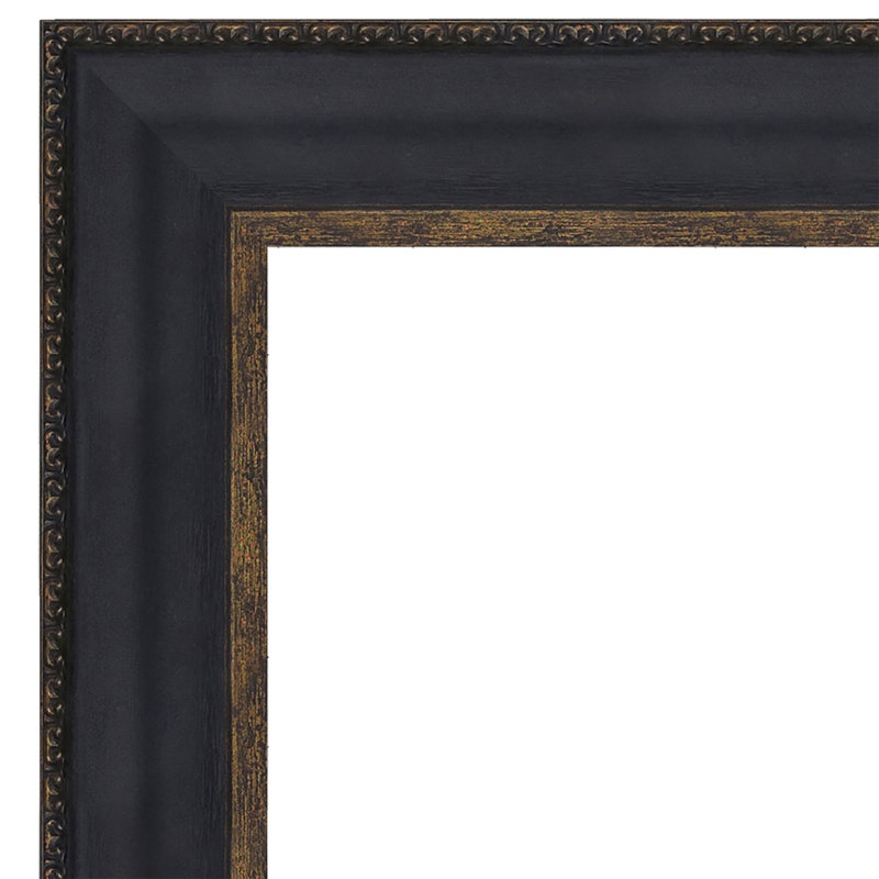 Grande Framed Canvas Print in Ebony and Antique Gold