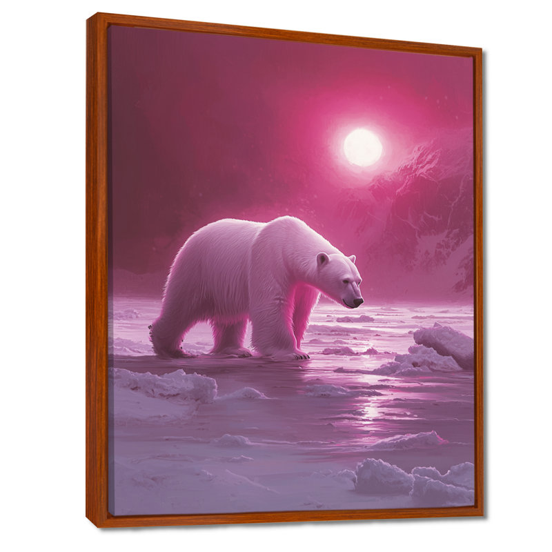 Eccleshall - animaux, art mural sur toile, Brun, Impression encadrée flottante, H 20 po x l 12 po