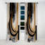 Or tactile Art Deco II - rideau abstrait - rideau occultant - 1 panneaux-107536931