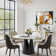 Suzzie Modern Sintered Stone Round Dining Table for 4-6 with Pedestal Base, Pre-Assembly