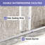Porte de douche coulissante double sans cadre de 56 à 60 po x H 78 po avec verre trempé nickel certifié Sgcc de 10 mm-117060324