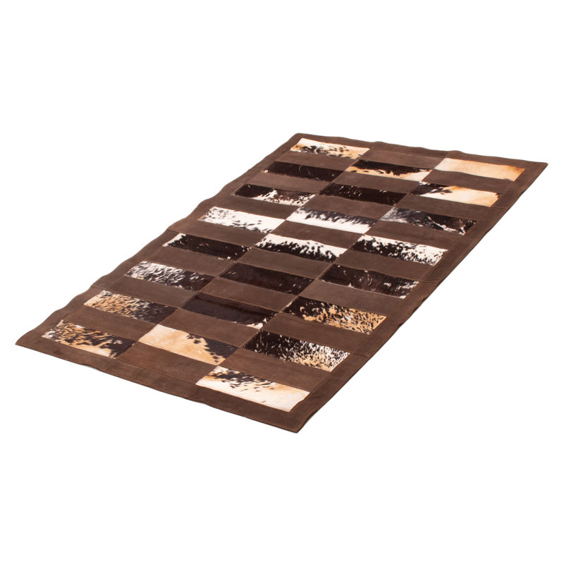 Sibell Cowhide Patchwork Indoor Rug