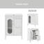 Ensemble de meuble-lavabo simple 24 po Markies
