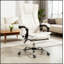 Chaise de bureau ergonomique à massage inclinable, réglable en hauteur et repose-pieds pour un confort et un soutien ultimes