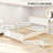 White  Full Bed Frame With Headboard