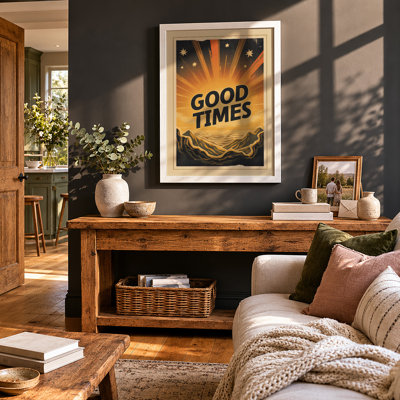 Good Times Rise Retro - Framed Print
