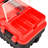 vidaXL Tool Box Plastic 18.19x10.08x9.53" Red