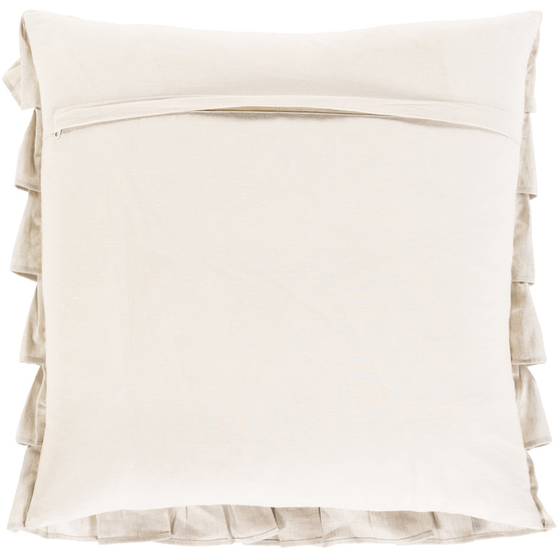  20'' Throw Pillow Cover, Ivory