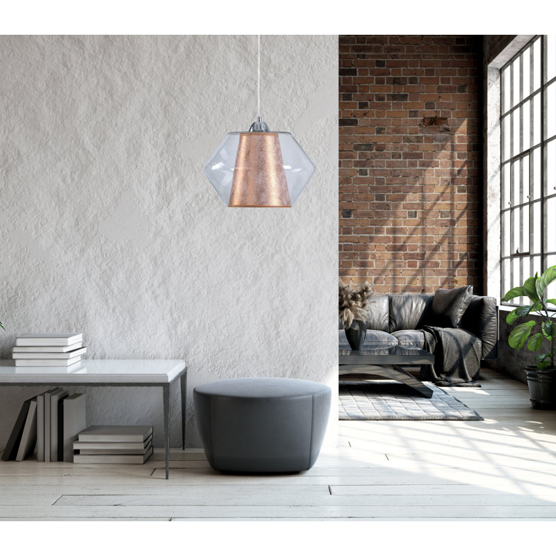 Denning 1 - Light Geometric Pendant, Copper