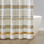 Cody Cotton Stripe Printed Single Shower Curtain with Tassel-1387922390