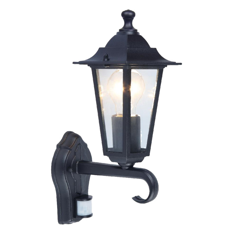Toka Black Outdoor Wall Lantern