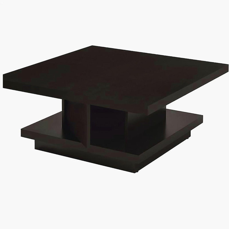 Cappuccino square coffee table