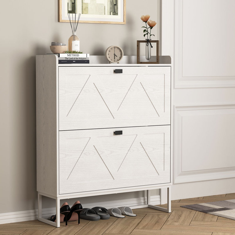 12 Pair Flip Down Shoe Storage