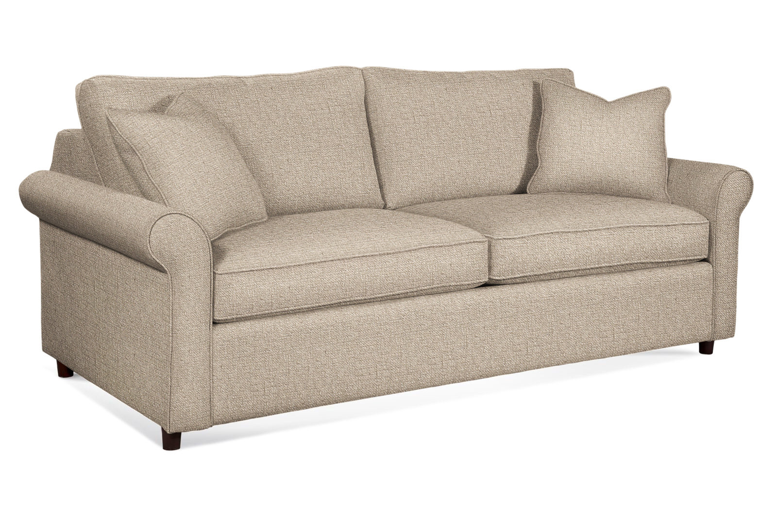 Northfield 85'' Upholstered Sofa, Eggshell Crypton Performance; 0884-93, Memory Foam Mattress