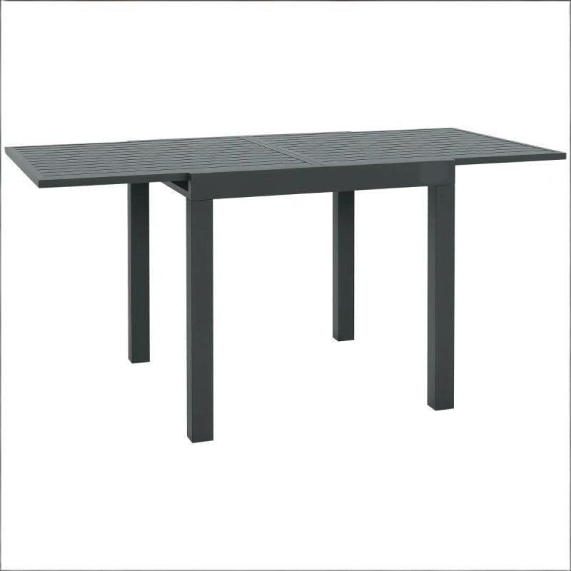 Table de salle à manger d'extérieur, table de jardin extensible, table de salle à manger élégante à lattes (table seulement)