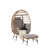 Gris clair / brun beige