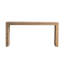 Table en bois massif derrière le canapé, entrée rétro étroite pour le couloir, espaces polyvalents pour la maison, cadre, surface imperméable, console facile à assembler, usages multiples dans la maison, style long et simple