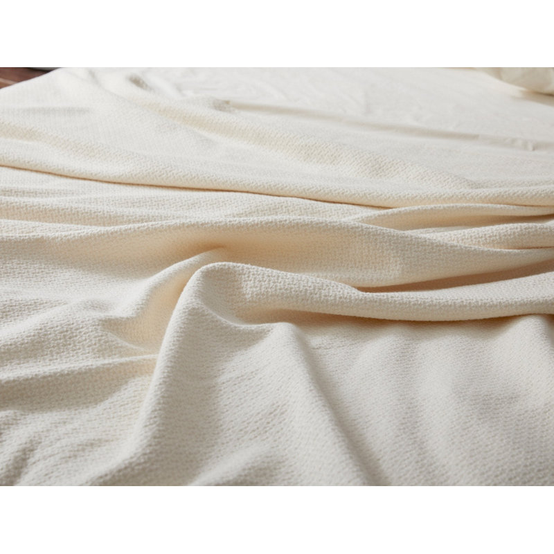 Honeycomb Blanket, Ivory, King
