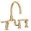 Chesterfield Kitchen Bridge Faucet with Side Spray-1148942554-1148942503