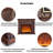 American-style faux marble veneer simulated fire heating fireplace-1518922687