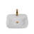 Jennifer White Finish Rectangular Countertop Ceramic Wash Basin CUPC Certified
