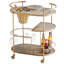 Barcraft Metal Bar Cart with Wheels