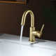 Circular Single Hole Bathroom Faucet with Drain Assembly