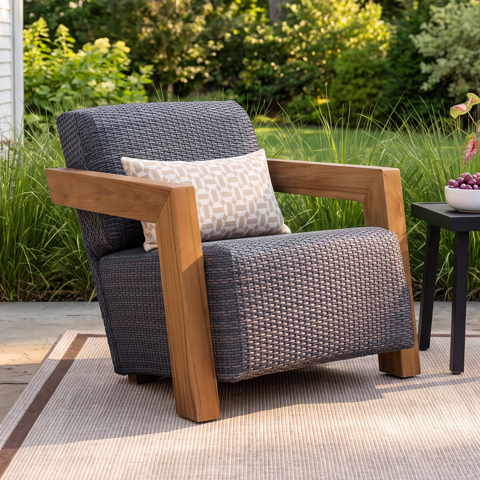 Levitt Teak Patio Lounge Chair
