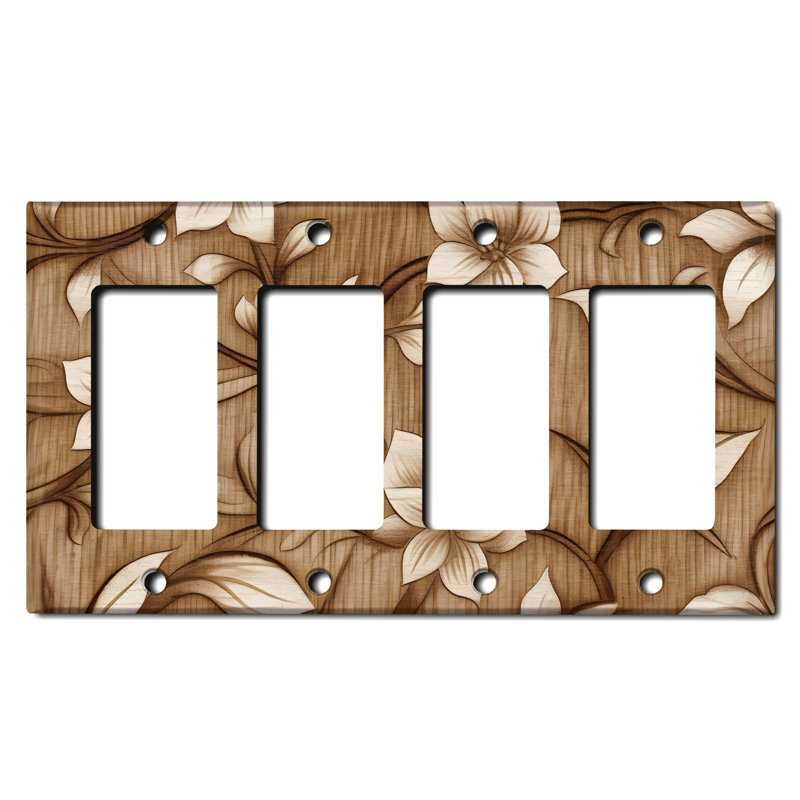 Copper Rust Patina Teal Print 4 - Gang Rocker Standard Wall Plate